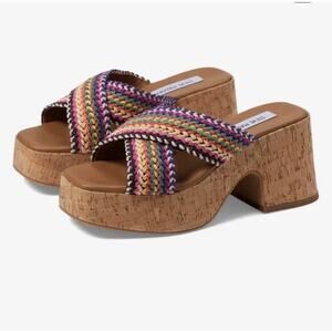 Steve Madden 10 Rosy Platform Wedge Sandals